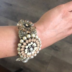 Anthro foral cuff bracelet